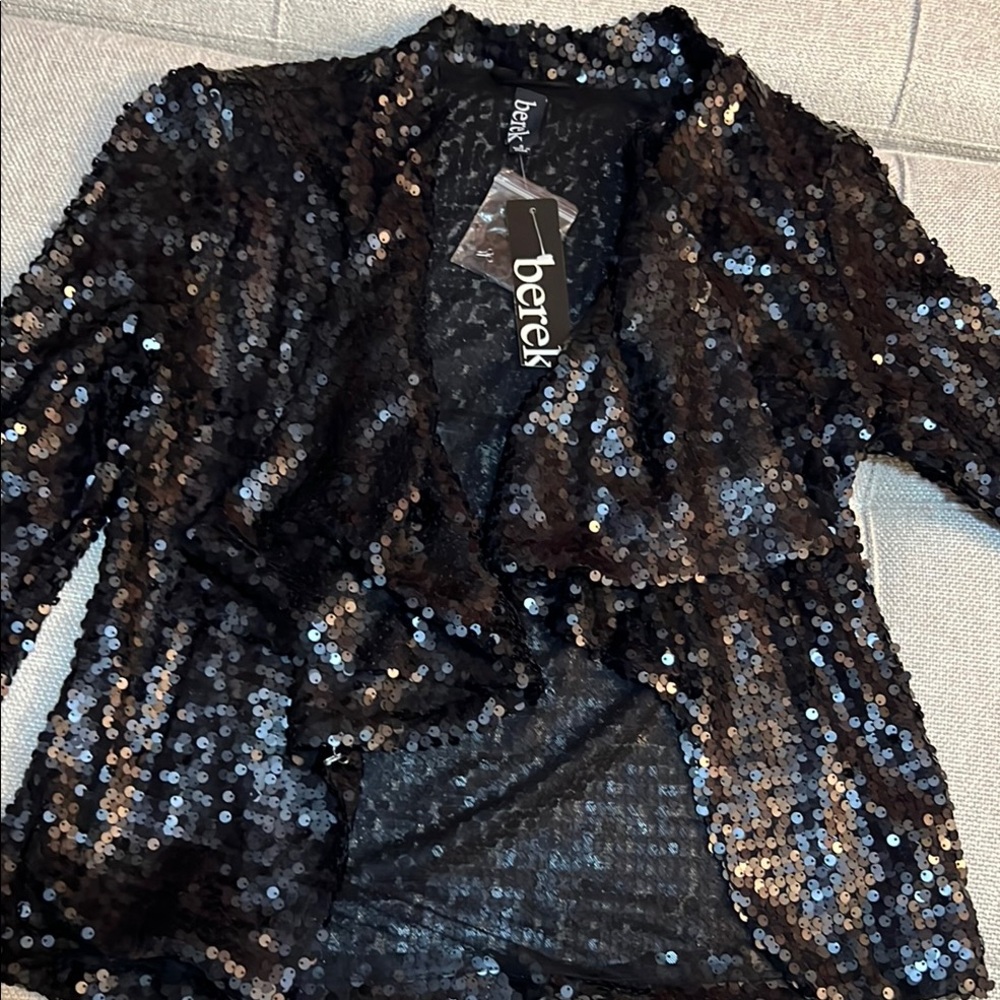 Berek Black Sequin Jacket
